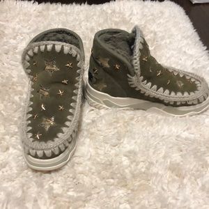 Mou Eskimo trainer suede/wool